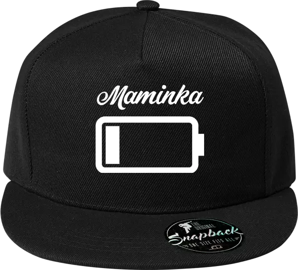 Snapback kšiltovka Maminka - baterie