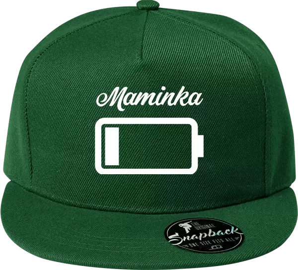 Snapback kšiltovka Maminka - baterie