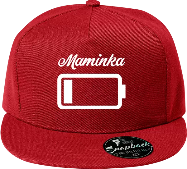 Snapback kšiltovka Maminka - baterie