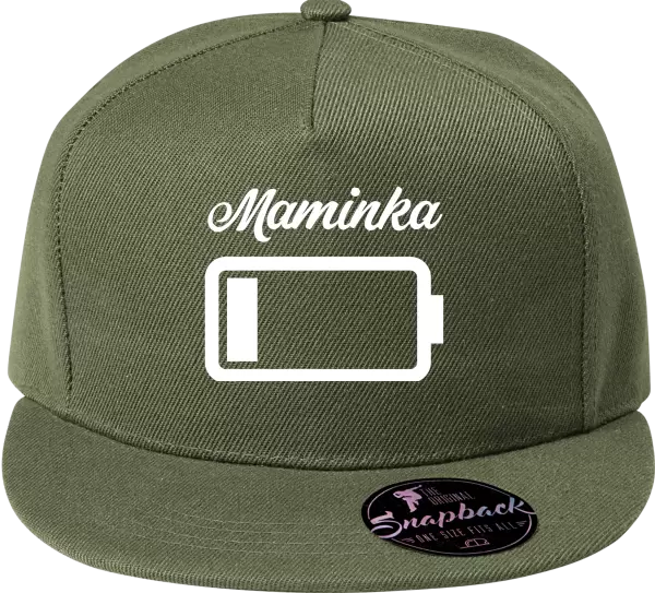 Snapback kšiltovka Maminka - baterie