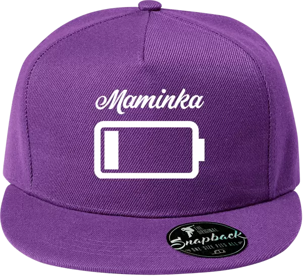 Snapback kšiltovka Maminka - baterie