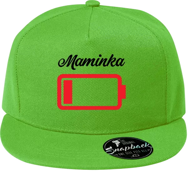 Snapback kšiltovka Maminka - baterie