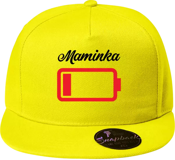 Snapback kšiltovka Maminka - baterie