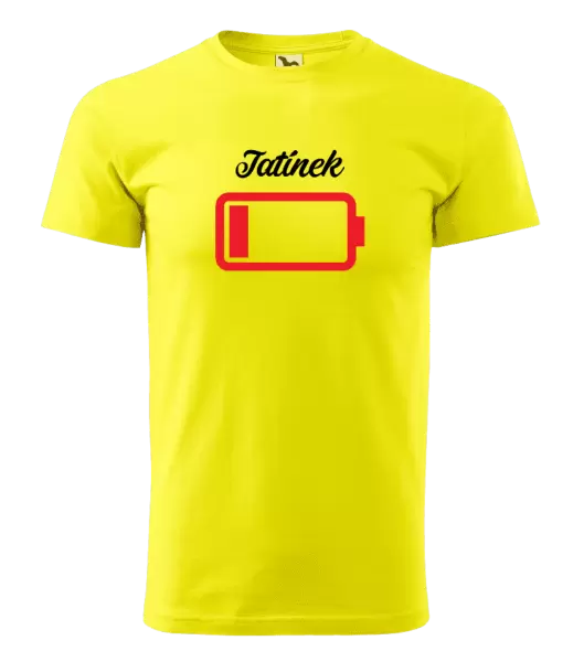 Pánské tričko Tatínek - baterie
