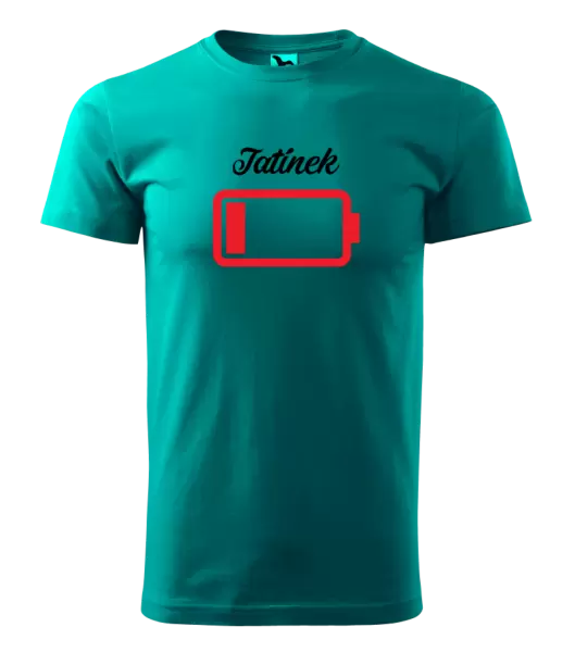 Pánské tričko Tatínek - baterie