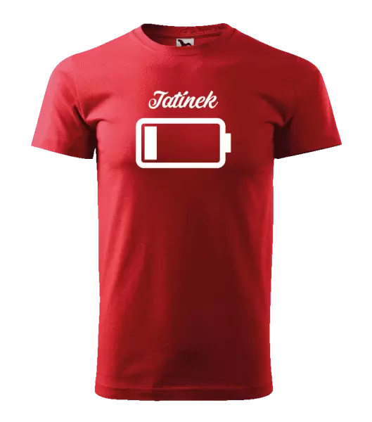 Pánské tričko Tatínek - baterie