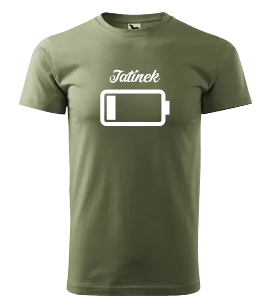 Pánské tričko Tatínek - baterie