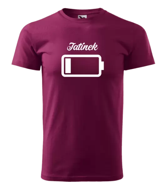 Pánské tričko Tatínek - baterie