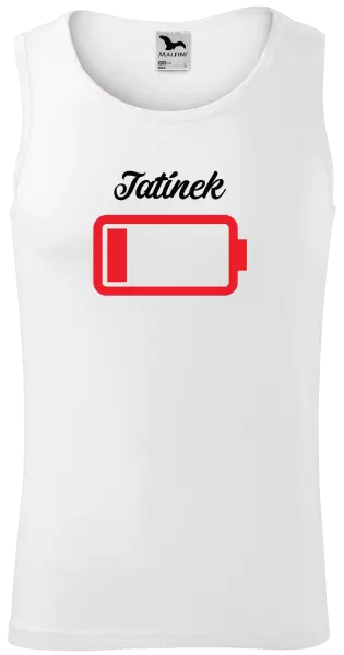 Pánské tílko Tatínek - baterie
