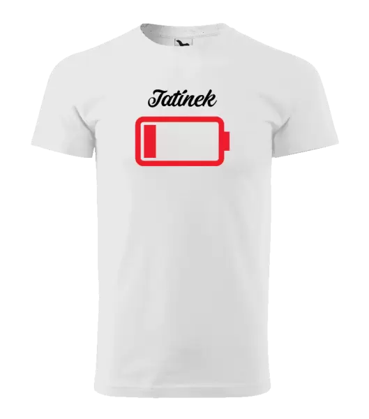 Pánské tričko Tatínek - baterie