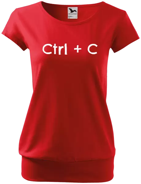 Dámské tričko Ctrl + C
