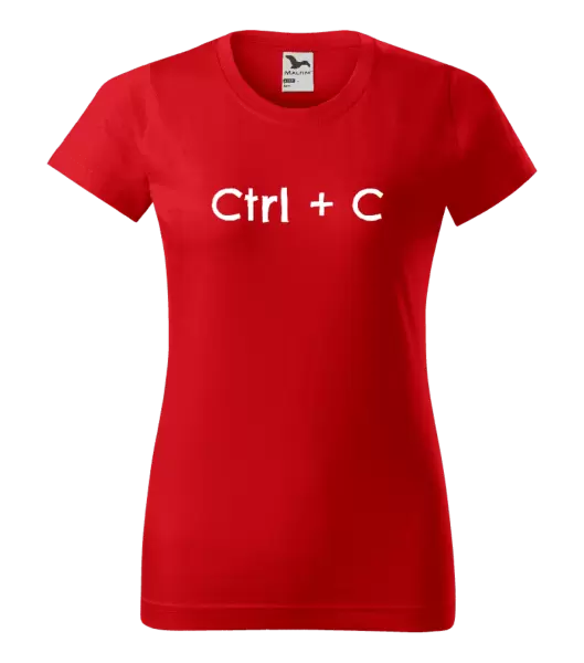 Dámské tričko Ctrl + C