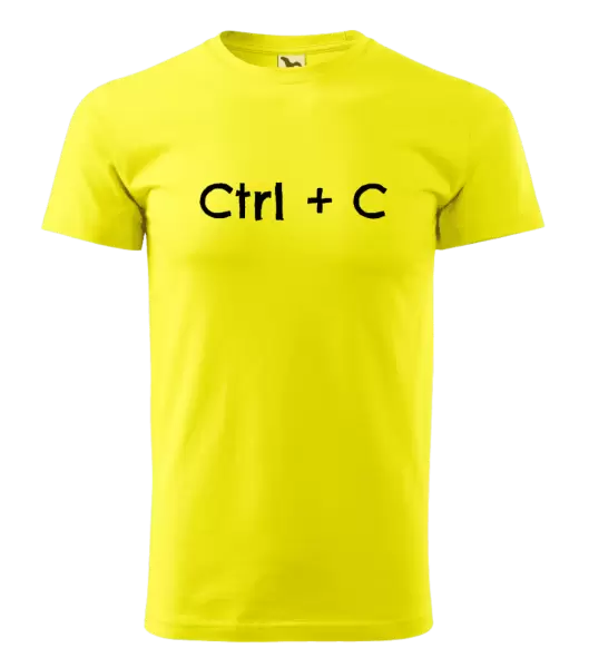 Pánské tričko Ctrl + C