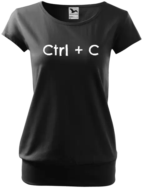 Dámské tričko Ctrl + C