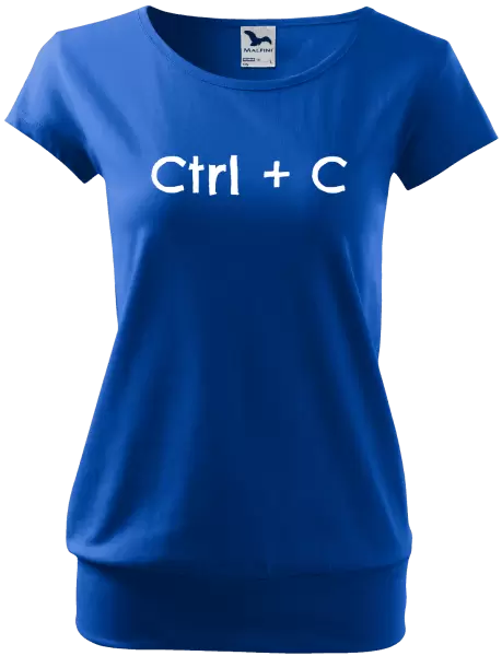 Dámské tričko Ctrl + C