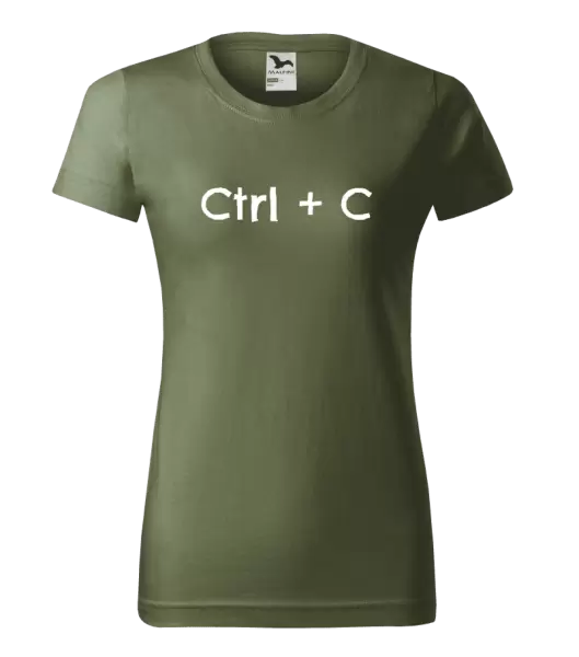 Dámské tričko Ctrl + C