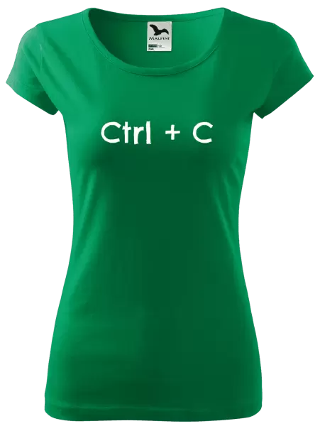 Dámské tričko Ctrl + C