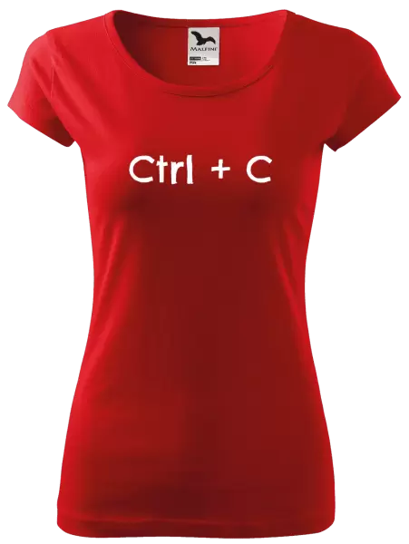Dámské tričko Ctrl + C