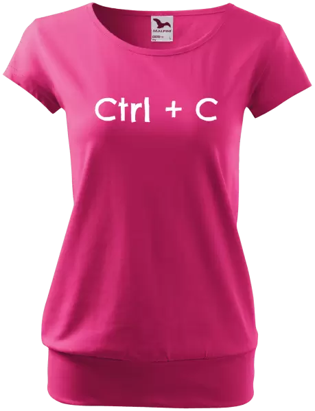 Dámské tričko Ctrl + C