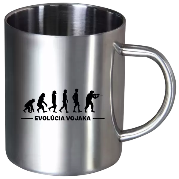 Nerezový hrnček Evolúcia - vojaka