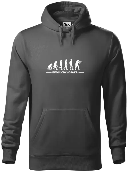 Pánska mikina Evolúcia - vojaka