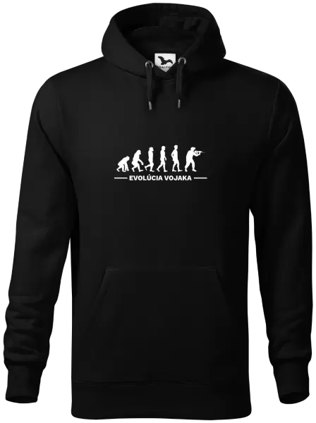 Pánska mikina Evolúcia - vojaka