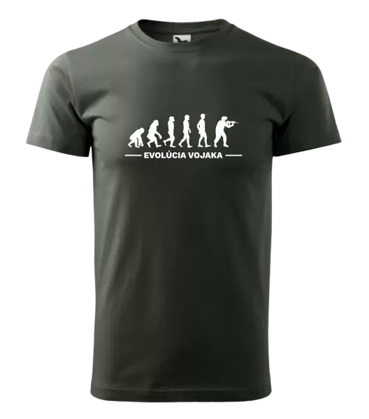 Pánske tričko Evolúcia - vojaka