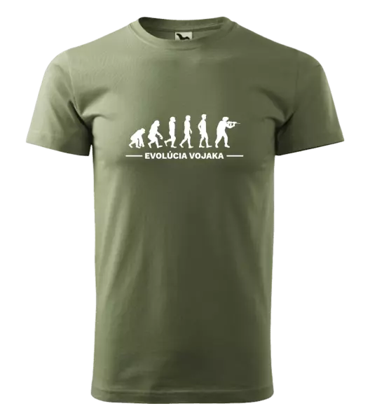 Pánske tričko Evolúcia - vojaka