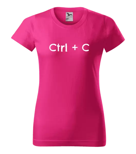 Dámské tričko Ctrl + C
