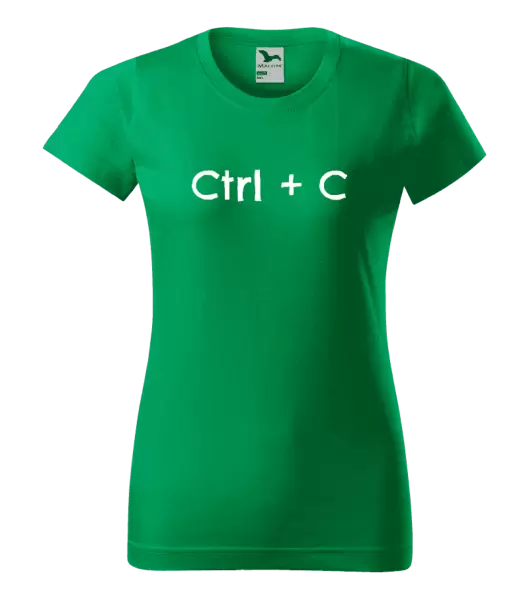 Dámské tričko Ctrl + C