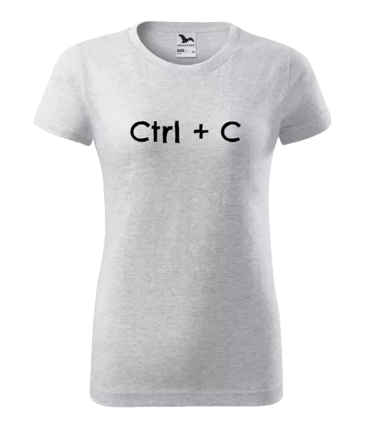 Dámské tričko Ctrl + C