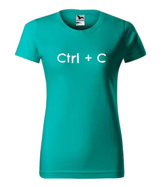 Dámské tričko Ctrl + C
