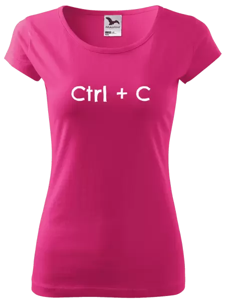 Dámské tričko Ctrl + C
