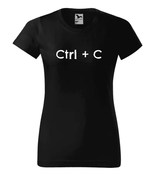 Dámské tričko Ctrl + C