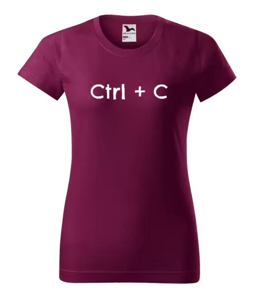 Dámské tričko Ctrl + C