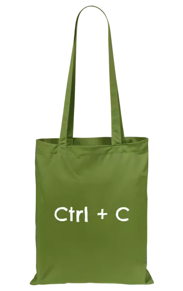 Látková taška Ctrl + C