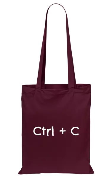 Látková taška Ctrl + C