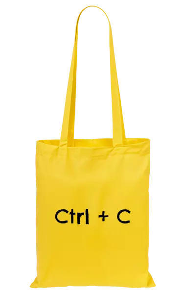 Látková taška Ctrl + C