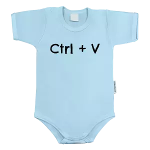 Dětské body s krátkým rukávem Ctrl + V