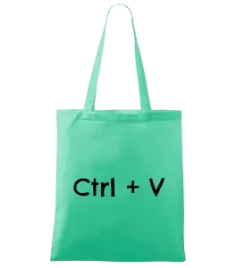 Látková taška Ctrl + V
