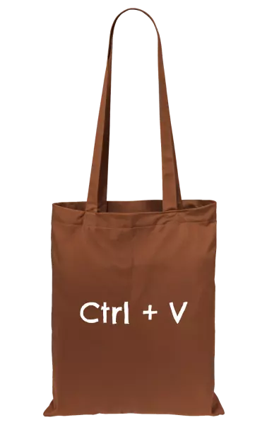 Látková taška Ctrl + V