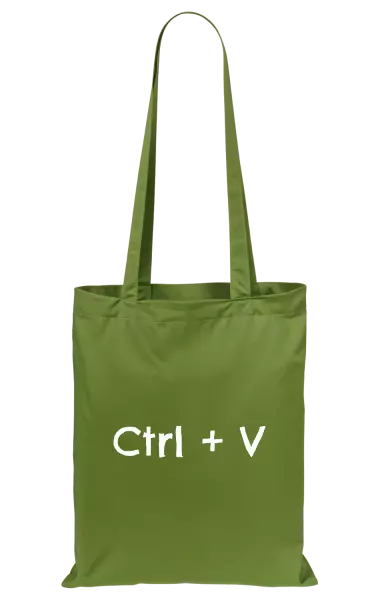 Látková taška Ctrl + V