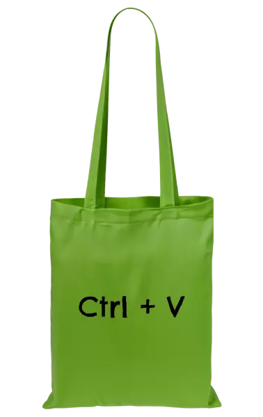 Látková taška Ctrl + V