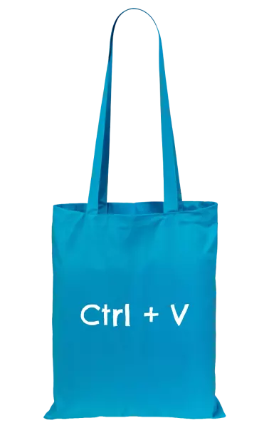 Látková taška Ctrl + V
