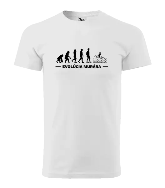 Pánske tričko Evolúcia - murára