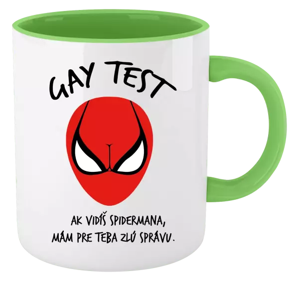 Hrnček  Gay test