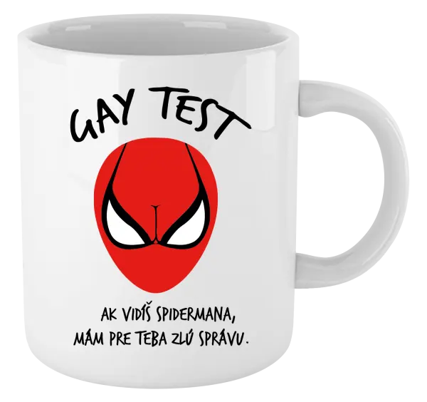 Hrnček Gay test