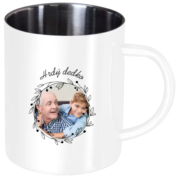 Nerezový hrnček Hrdý dedko