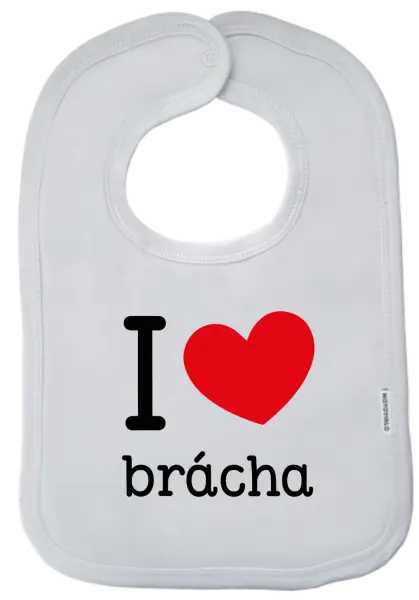 Detský podbradník I love brácha