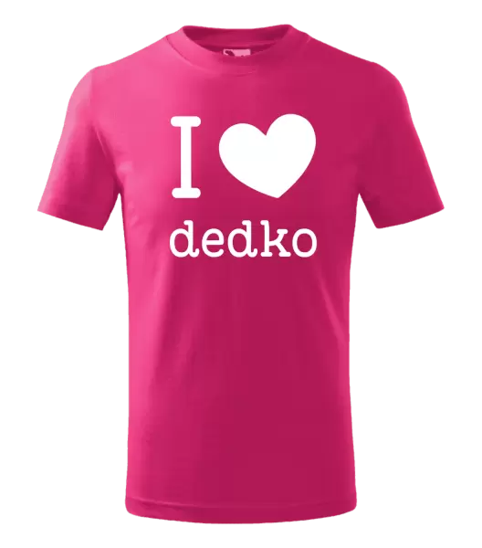Detské tričko I love dedko